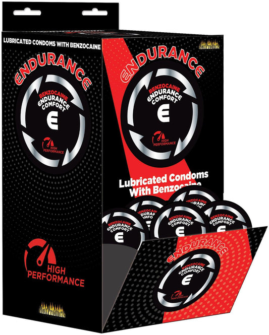 Endurance Lubricated - Comfort - Benzocaine Condoms Display - My Sex Toy Hub