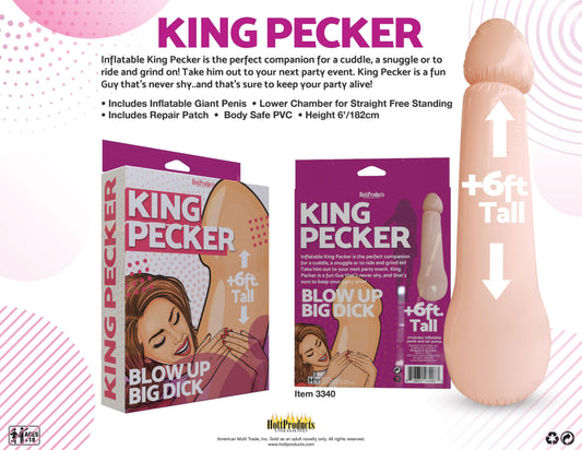 King Pecker- 6 Foot Giant Inflatable Penis - My Sex Toy Hub