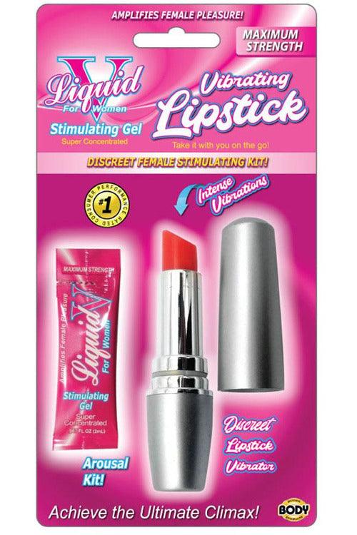 Liquid v Vibrating Lipstick Kit - My Sex Toy Hub
