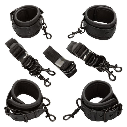 Nocturnal Collection Bed Restraints - Black - My Sex Toy Hub