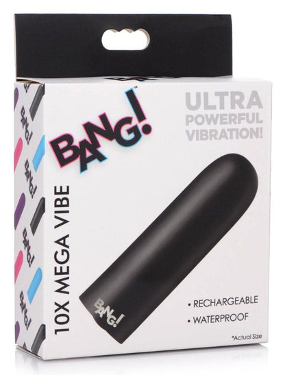 10x Mega Vibrator - Black - My Sex Toy Hub