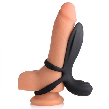 10X Silicone Vibrating Girth Enhancing Cockring with Remote Control - My Sex Toy Hub