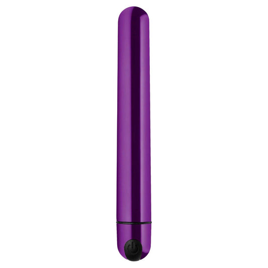10x Slim Metallic Bullet - Purple - My Sex Toy Hub