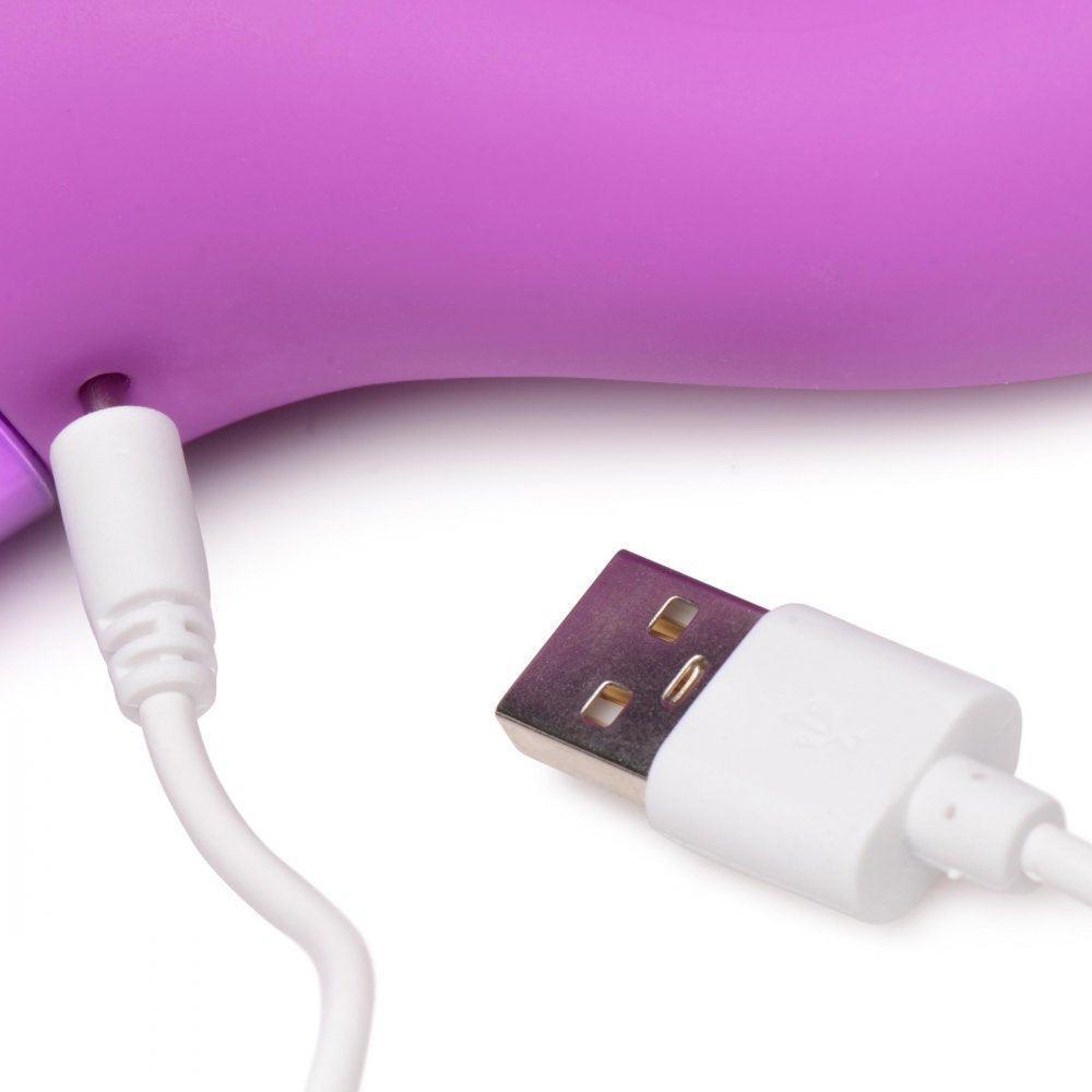 10X Triple Rabbit Silicone Clitoral Vibrator - Purple - My Sex Toy Hub