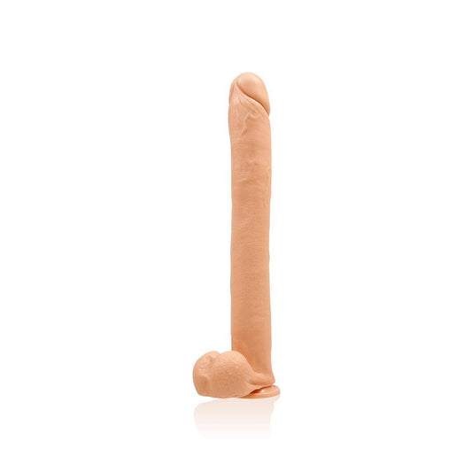 16 Inch Exxxtreme Dong W/suction - Flesh - My Sex Toy Hub