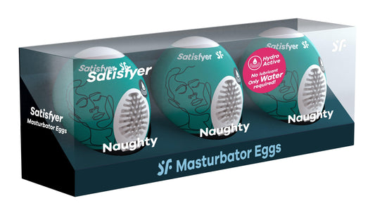 3 Pc Set Masturbator Egg - Naughty - My Sex Toy Hub