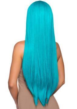 33 Inch Long Straight Center Part Wig - Turquoise - My Sex Toy Hub
