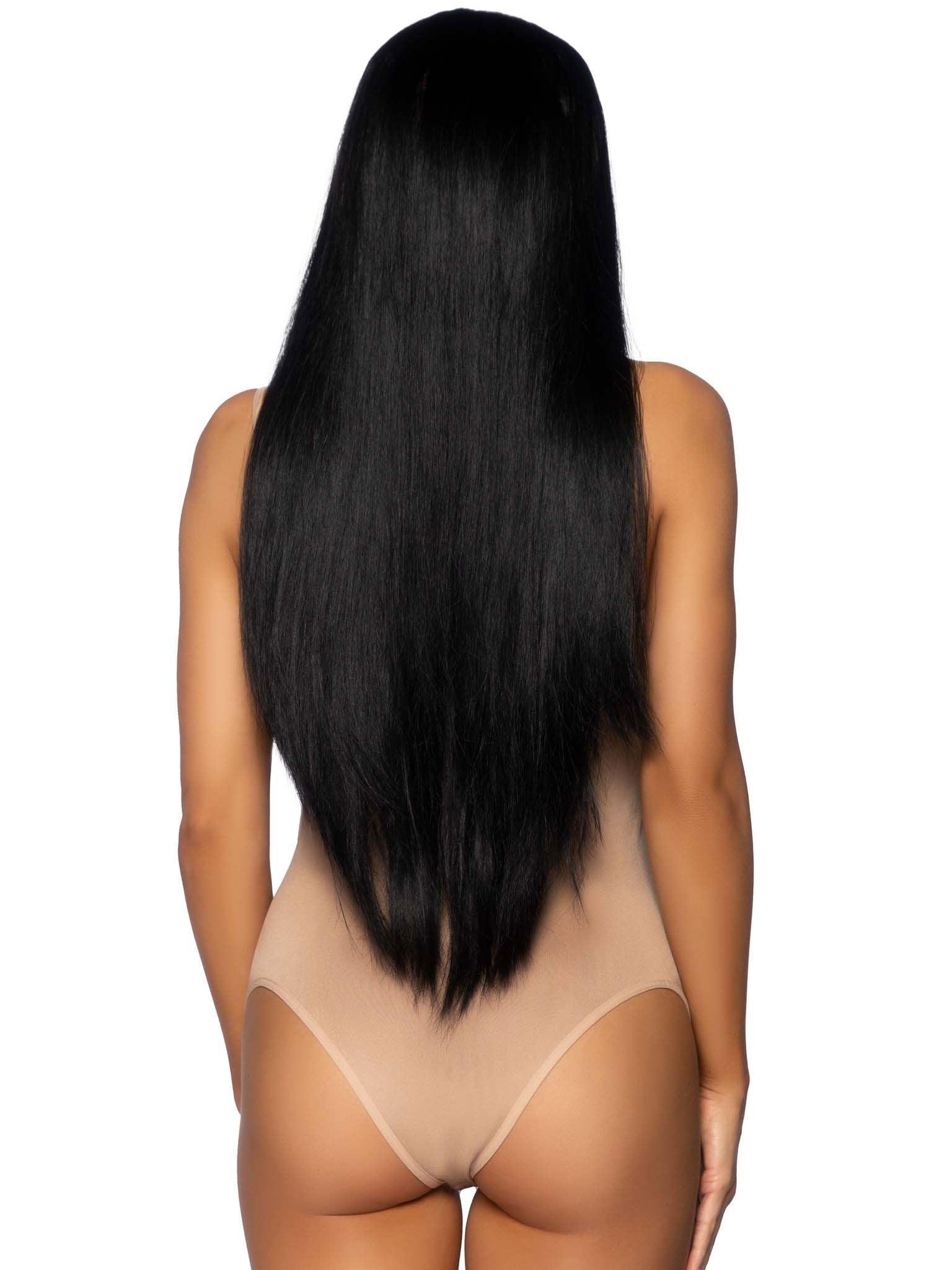 33 Inch Long Straight Wig - Black - My Sex Toy Hub