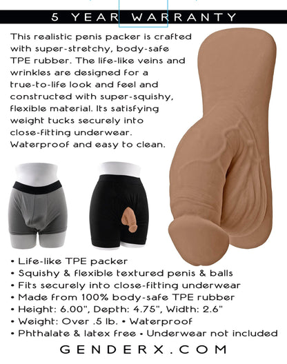 4 Inch Silicone Packer Medium - My Sex Toy Hub