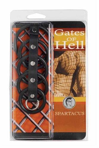 5 Ring Black Rubber Gates of Hell - My Sex Toy Hub
