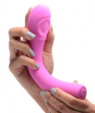5 Star 9x Pulsing G-Spot Silicone Vibrator - Pink - My Sex Toy Hub