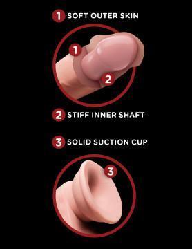 6 Inch Triple Density Cock With Swinging Balls - My Sex Toy Hub