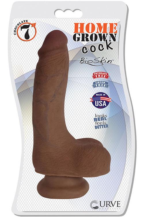 7" Home Grown Cock - Chocolate - My Sex Toy Hub