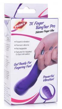 7x Finger Bang Her Pro Silicone Vibrator - Purple - My Sex Toy Hub