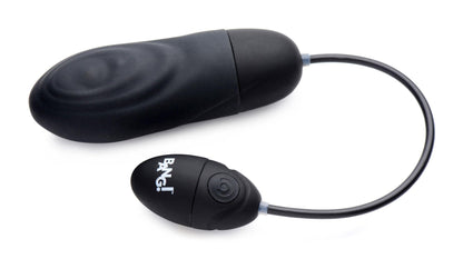 7x Pulsing Rechargeable Silicone Bullet- Black - My Sex Toy Hub