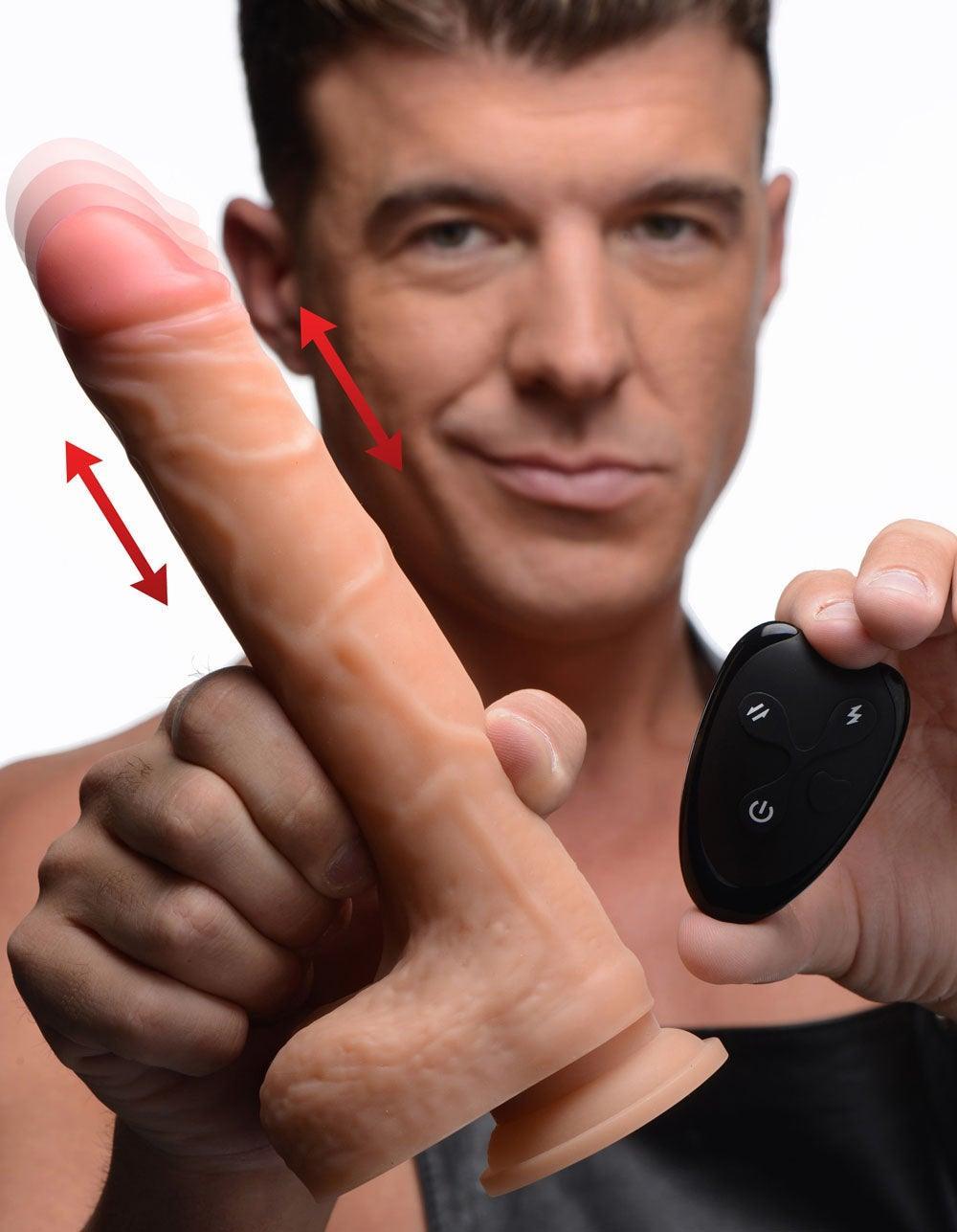 7x Thrusting Dildo With Remote Control - My Sex Toy Hub