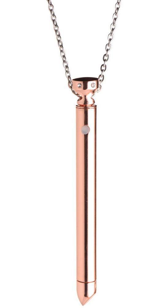 7x Vibrating Necklace - Rose Gold - My Sex Toy Hub