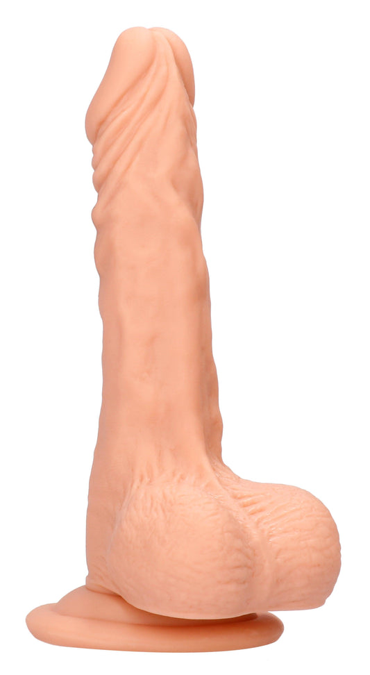 8 Inch Dong With Testicles - Flesh - My Sex Toy Hub