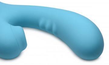 8x Silicone Suction Rabbit - Teal - My Sex Toy Hub