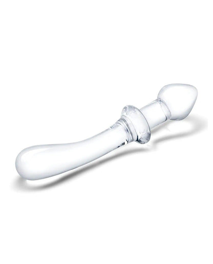 9 Inch Classic Curved Dual-Ended Dildo - Clear - My Sex Toy Hub
