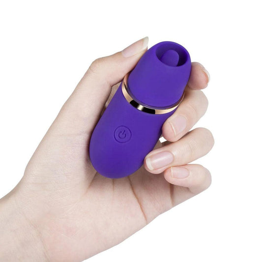 Abby - Mini Clit Licking Vibrator Tongue Sex Toy - Purple - My Sex Toy Hub