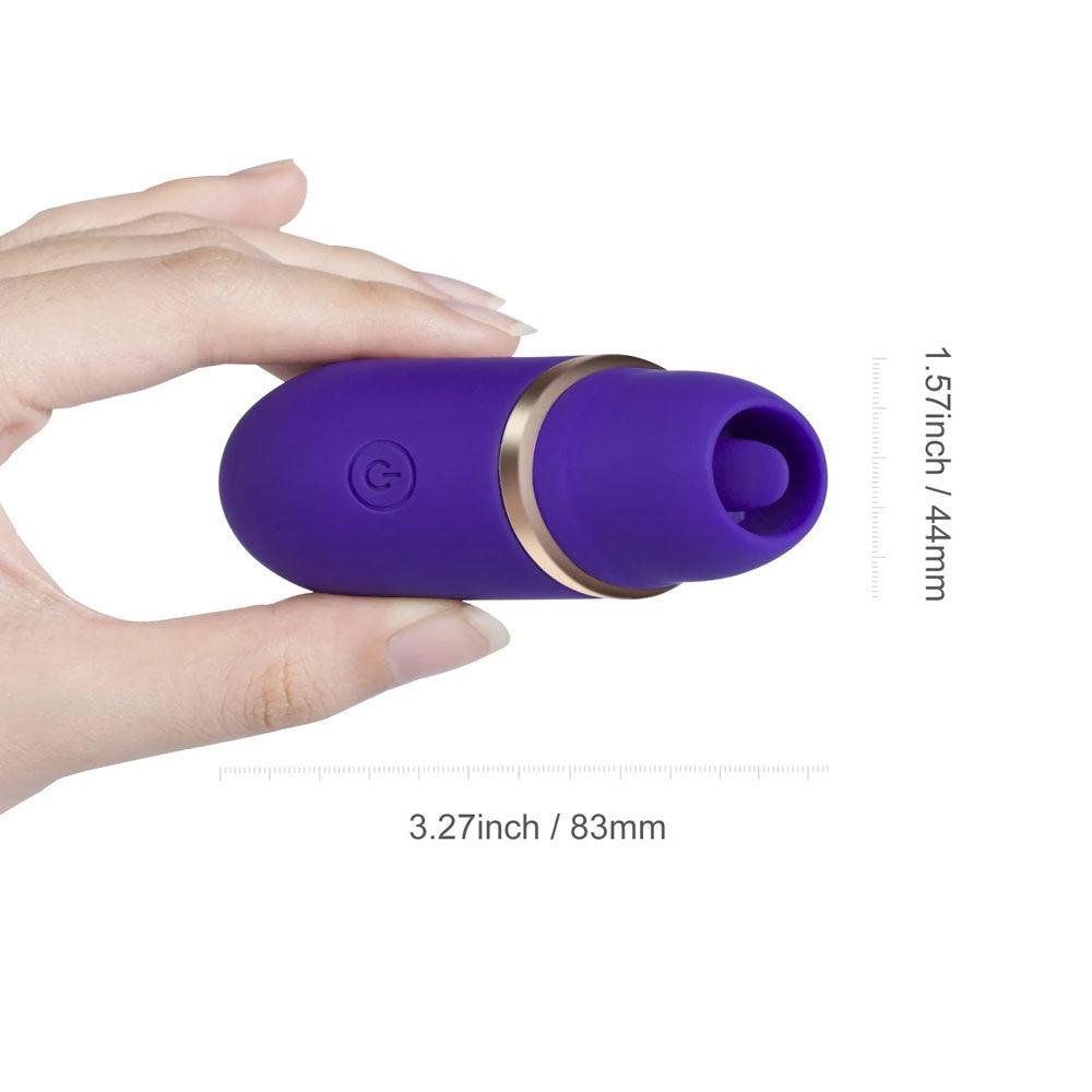 Abby - Mini Clit Licking Vibrator Tongue Sex Toy - Purple - My Sex Toy Hub