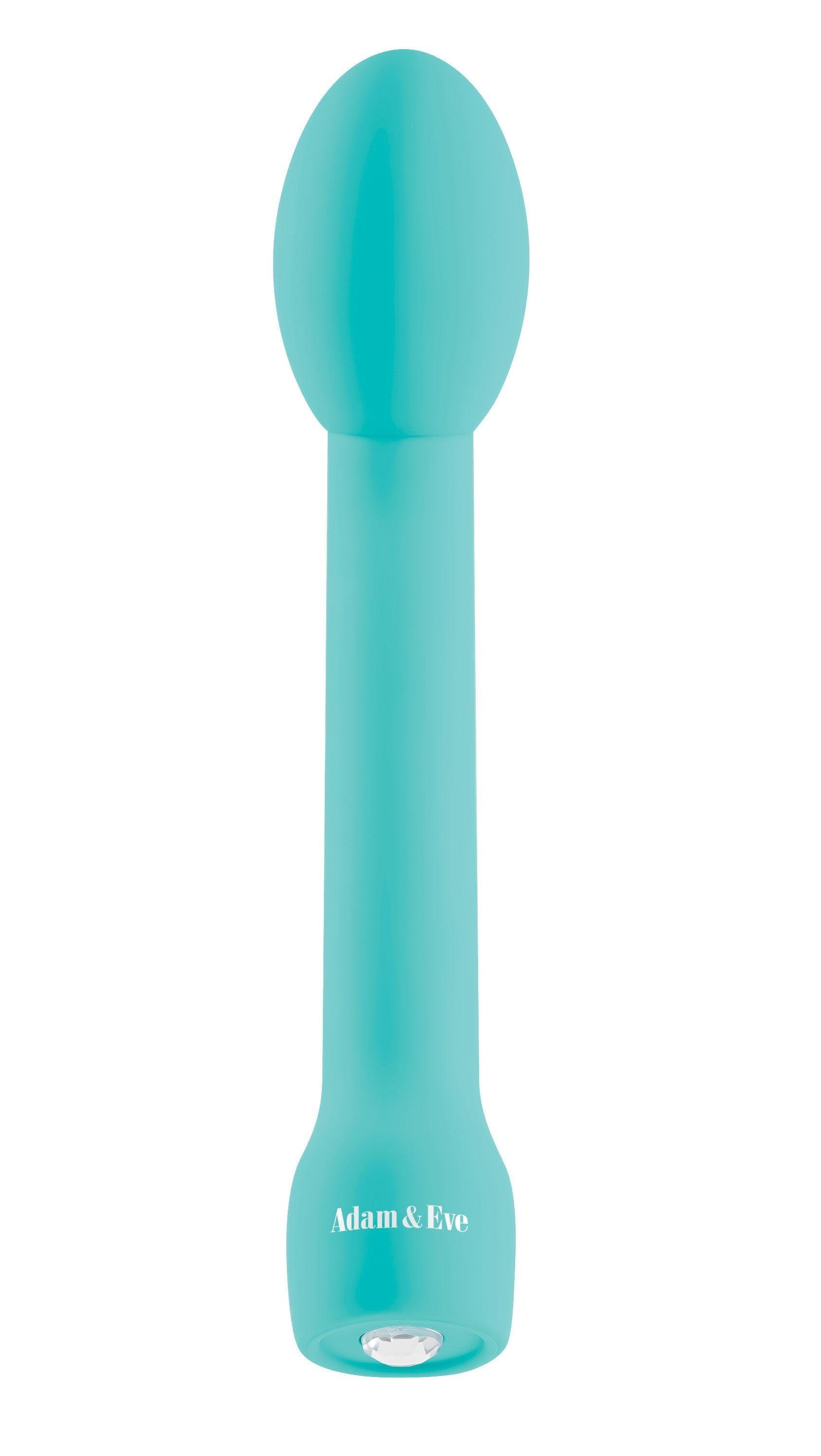 Adam and Eve Rechargeable Silicone G-Gasm Delight - Aqua - My Sex Toy Hub