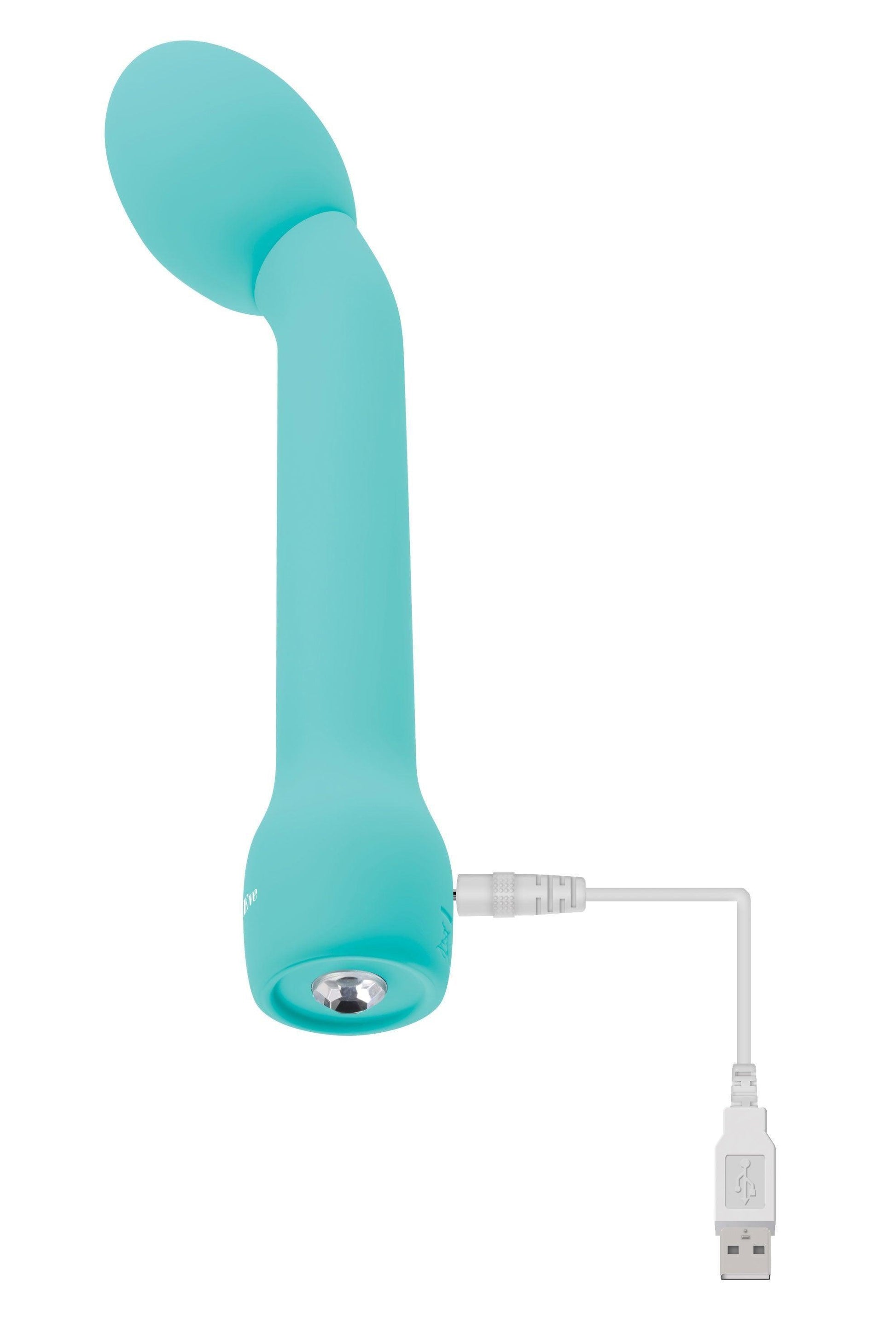 Adam and Eve Rechargeable Silicone G-Gasm Delight - Aqua - My Sex Toy Hub