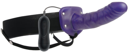 Adam and Eve Universal Vibrating Hollow Strap-On - My Sex Toy Hub