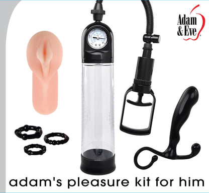 Adam's Pleasure Kit for Him - Black - My Sex Toy Hub