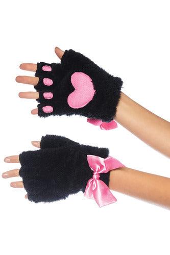 Adult Cat Paw Gloves Costume Accessory - Black - My Sex Toy Hub