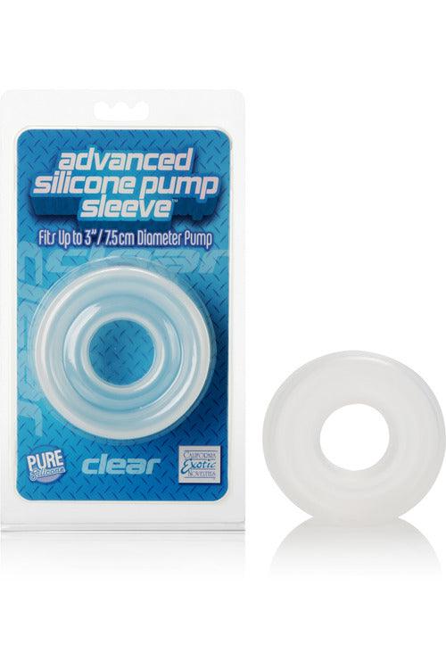 Advanced Silicone Pump Sleeve - Clear - My Sex Toy Hub