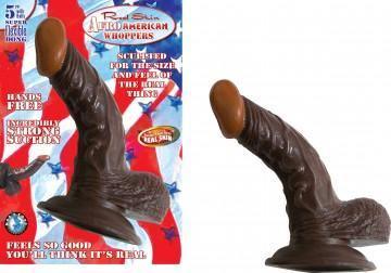 Afro American Whoppers - Brown - 5 Inch - My Sex Toy Hub