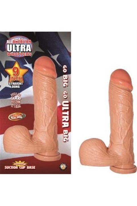 All American Ultra Whoppers - 9 in Straight Dong -Flesh - My Sex Toy Hub