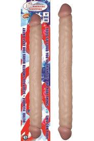 All American Whopper Double-Dong 18 in Flesh - My Sex Toy Hub