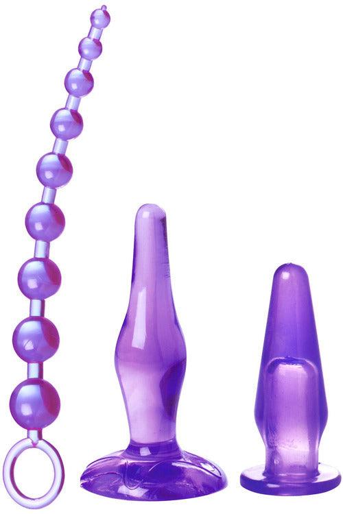 Amethyst Adventure 3 Pieces Anal Toy Kit - My Sex Toy Hub