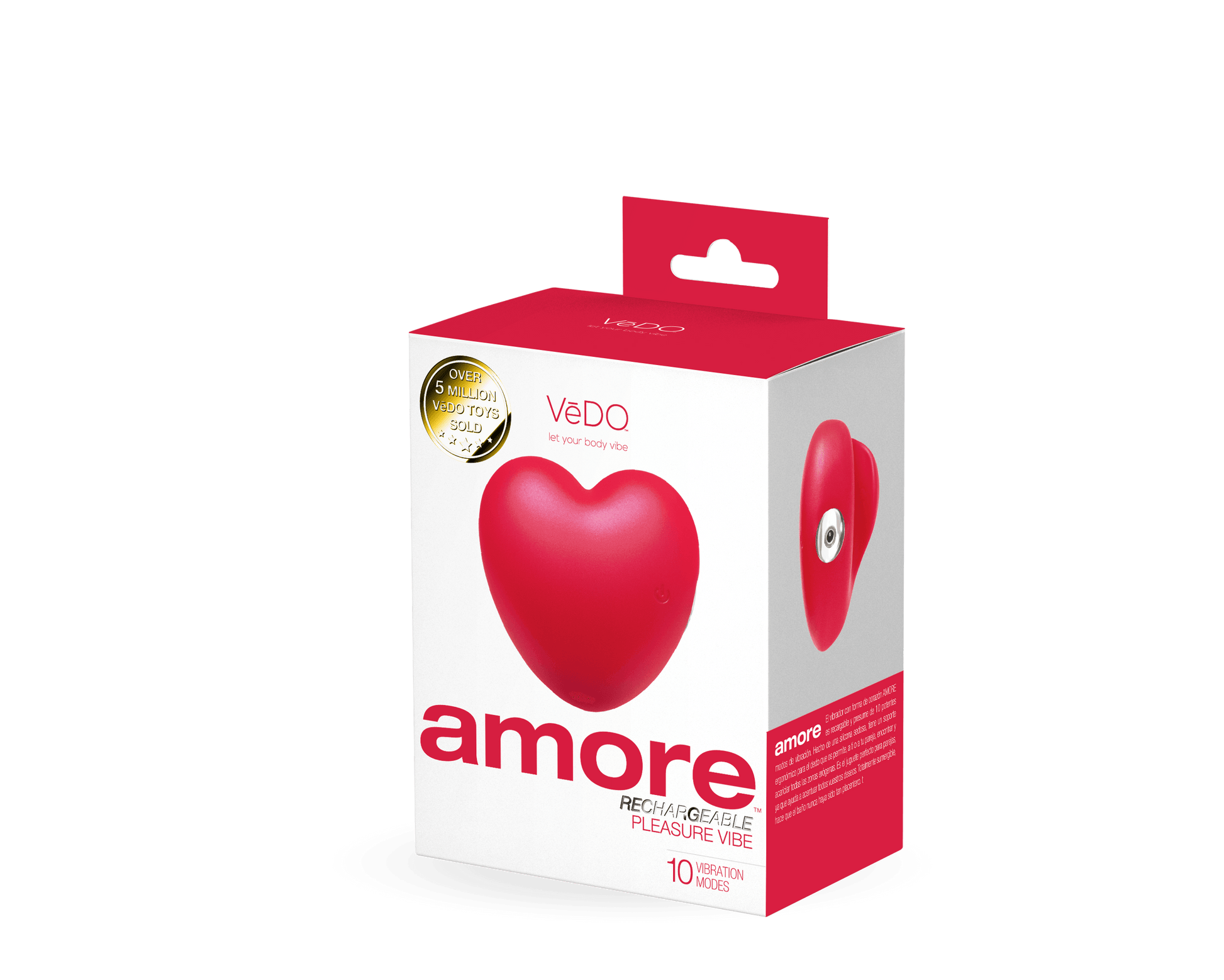 Amore Rechargeable Pleasure Vibe - Red - My Sex Toy Hub