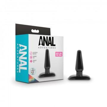Anal Adventures - Basic Anal Plug - Small - Black - My Sex Toy Hub