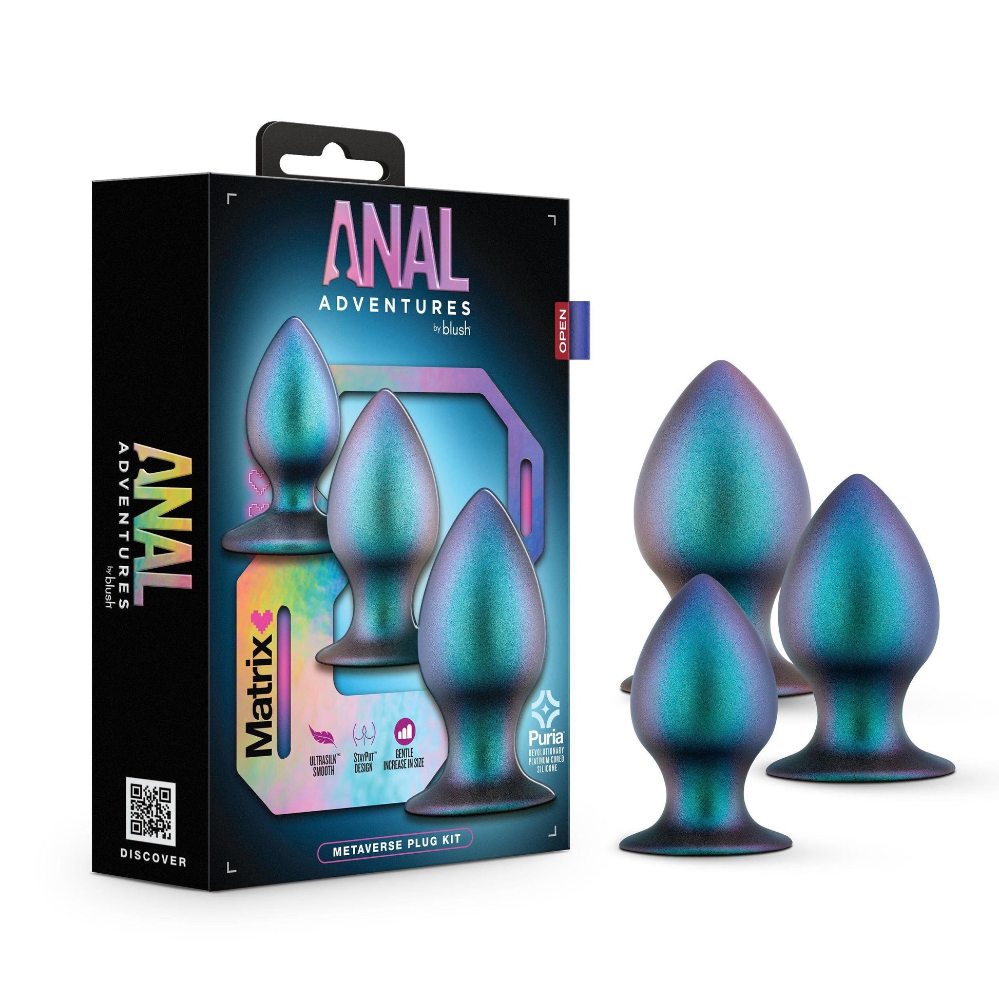 Anal Adventures Matrix - Metaverse Plug Kit - Dark Millenia - My Sex Toy Hub