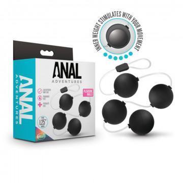 Anal Adventures - Pleasure Balls - Black - My Sex Toy Hub