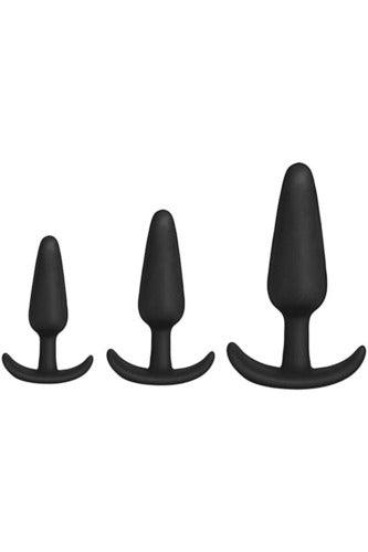 Anal Essentials 3-Piece Silicone Trainer Set - Black - My Sex Toy Hub