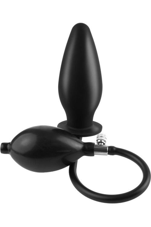 Anal Fantasy Collection Inflatable Silicone Plug - Black - My Sex Toy Hub
