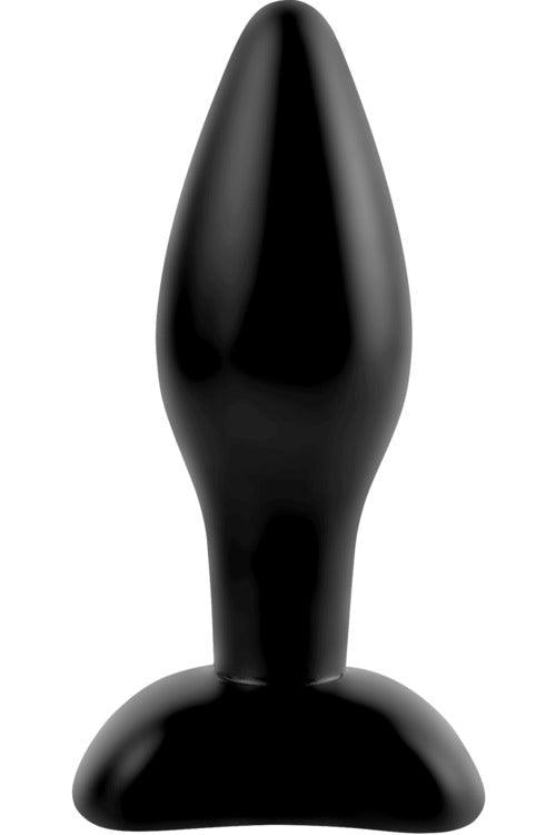 Anal Fantasy Collection Small Silicone Plug - Black - My Sex Toy Hub