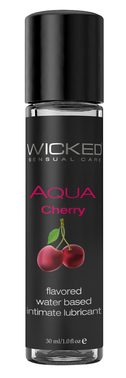 Aqua Cherry Flavored Water Based Intimate Lubricant - 1 Fl. Oz. - My Sex Toy Hub