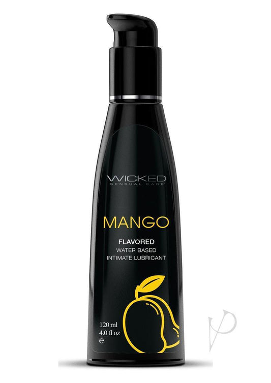 Aqua Mango Flavored Water Based Intimate Lubricant - 4 Fl. Oz. - My Sex Toy Hub