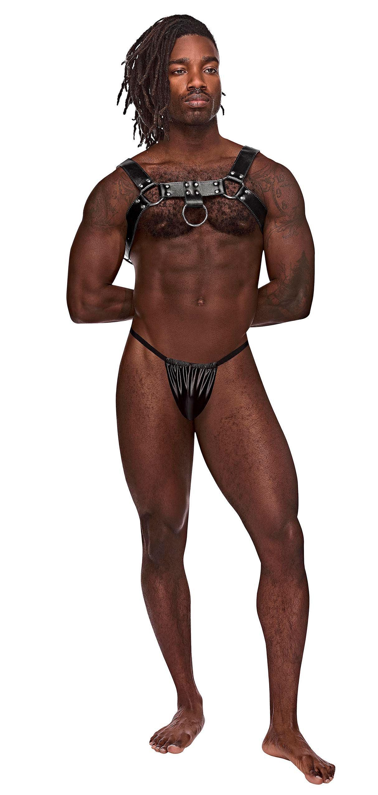 Aries Leather Harness - One Size - Black - My Sex Toy Hub