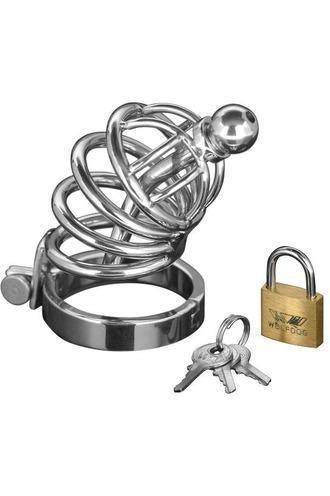 Asylum 4 Ring Locking Chastity Cage - Small/medium - My Sex Toy Hub