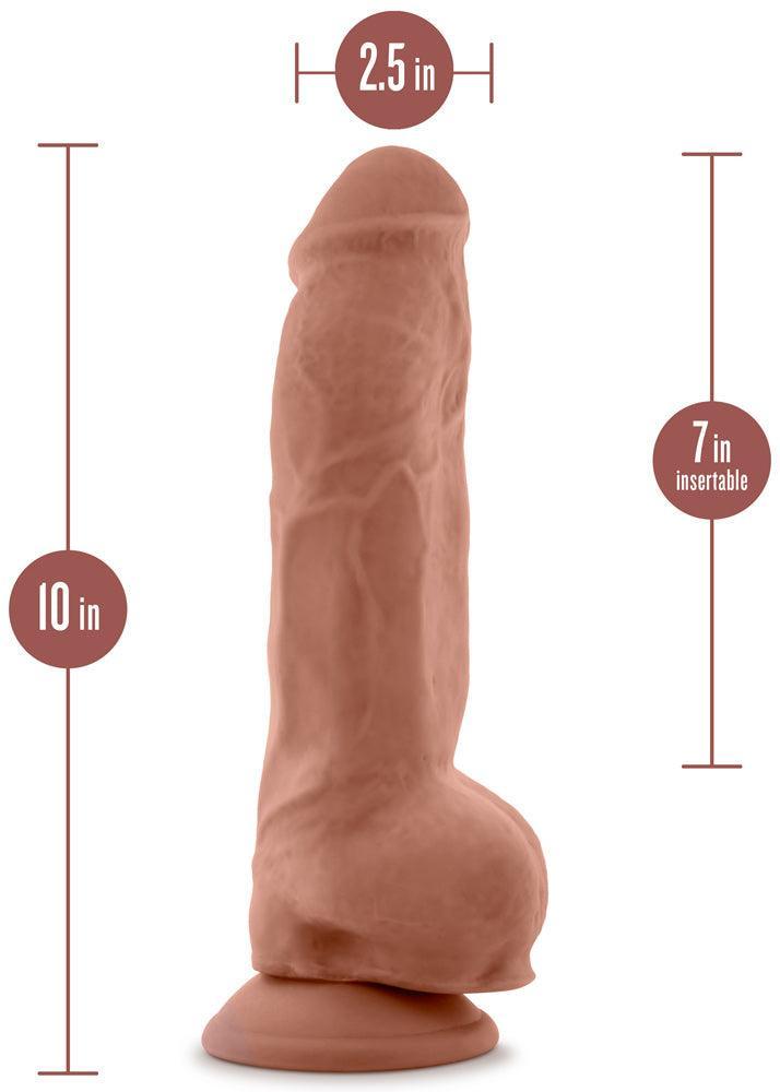 Au Naturel - Big Boy - 10 Inch Dildo - Mocha - My Sex Toy Hub