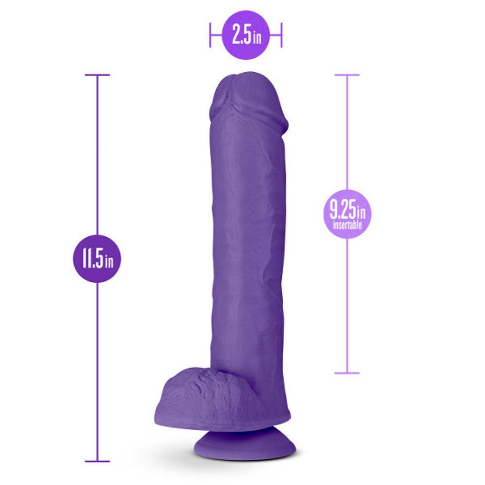 Au Naturel - Bold - Big John - 11 Inch Dildo - Purple - My Sex Toy Hub