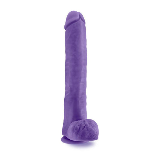 Au Naturel - Bold - Daddy - 14 Inch Dildo - Purple - My Sex Toy Hub